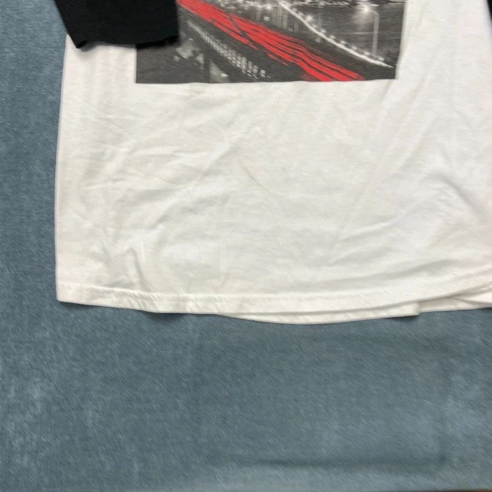 Dream USA Shirt Womens XL Black White Golden Gate Bridge Raglan Sleeve Crew Neck